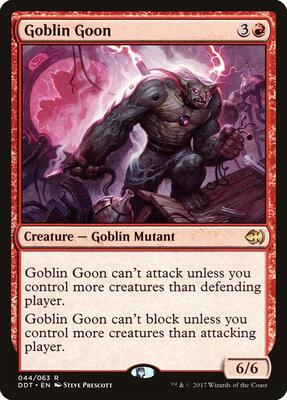 Goblin Goon card from Duel Decks: Merfolk vs. Goblins