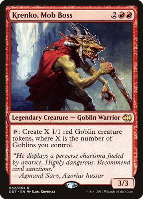 Krenko, Mob Boss card from Duel Decks: Merfolk vs. Goblins