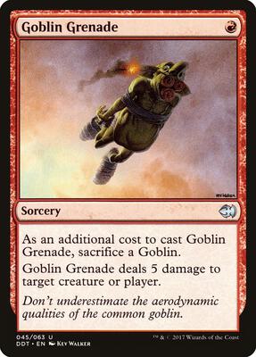 Goblin Grenade card from Duel Decks: Merfolk vs. Goblins