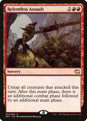 Relentless Assault card from Duel Decks: Merfolk vs. Goblins