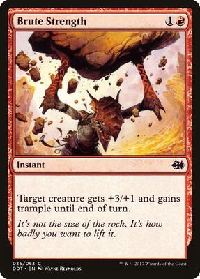 Brute Strength card from Duel Decks: Merfolk vs. Goblins