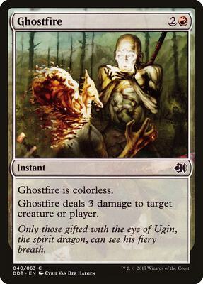 Ghostfire card from Duel Decks: Merfolk vs. Goblins