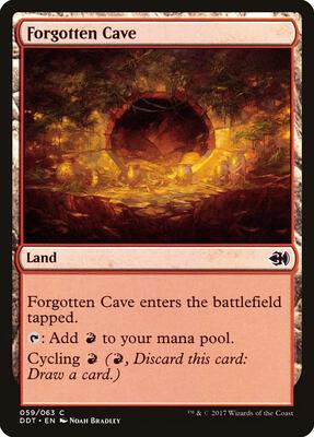 Forgotten Cave card from Duel Decks: Merfolk vs. Goblins