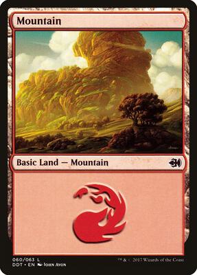 Mountain (060) card from Duel Decks: Merfolk vs. Goblins