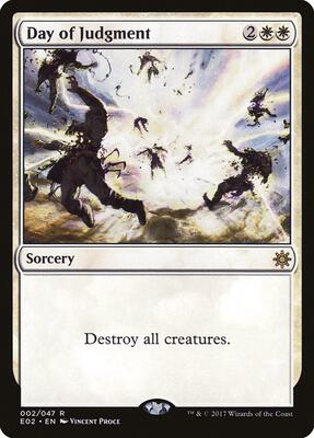 Day of Judgment card from Explorers of Ixalan