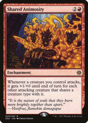 Shared Animosity card from Explorers of Ixalan