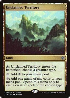 Unclaimed Territory card from League Promos