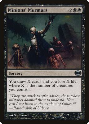 Minions' Murmurs card from Future Sight