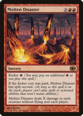 Molten Disaster card from Future Sight