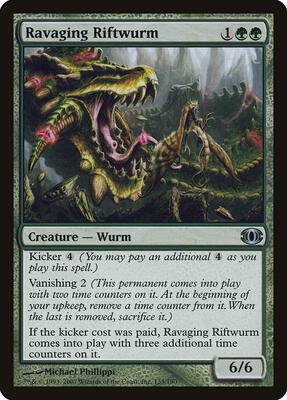 Ravaging Riftwurm card from Future Sight