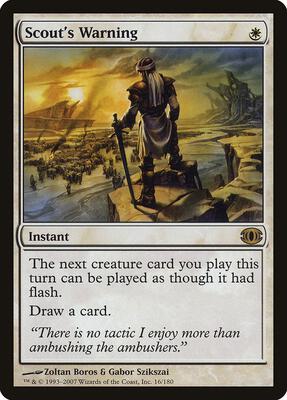 Scout's Warning card from Future Sight