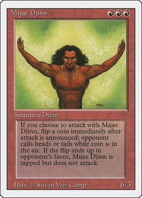 Mijae Djinn card from Revised Edition