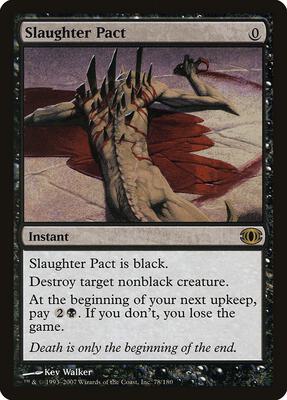 Slaughter Pact card from Future Sight