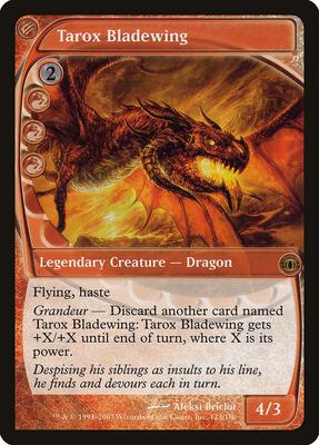 Tarox Bladewing card from Future Sight