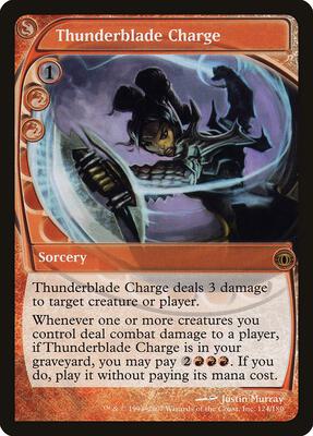 Thunderblade Charge card from Future Sight