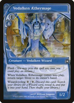 Vedalken Aethermage card from Future Sight