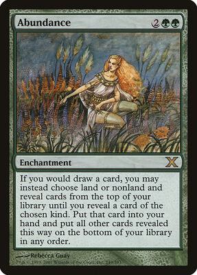 Abundance card from 10th Edition