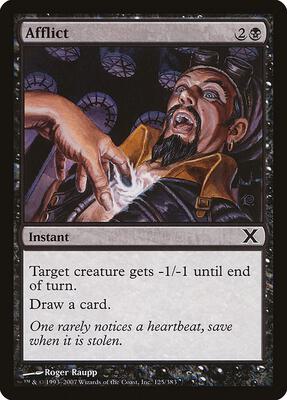 Afflict card from 10th Edition
