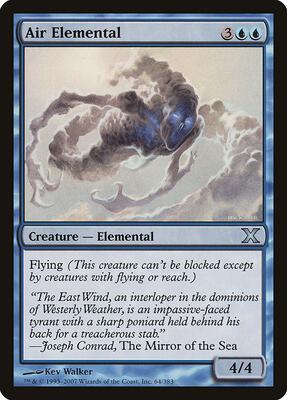 Air Elemental card from 10th Edition