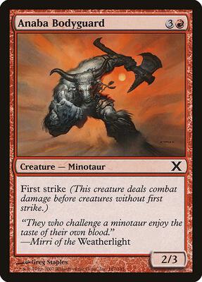 Anaba Bodyguard card from 10th Edition