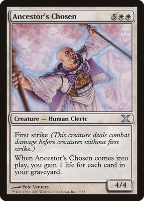 Ancestor's Chosen card from 10th Edition