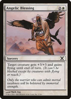 Angelic Blessing card from 10th Edition