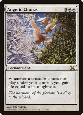 Angelic Chorus card from 10th Edition