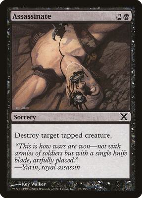 Assassinate card from 10th Edition