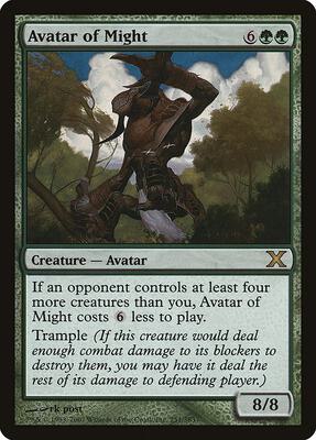 Avatar of Might card from 10th Edition