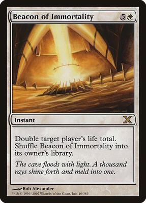 Beacon of Immortality card from 10th Edition