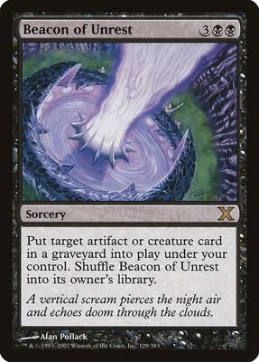 Beacon of Unrest card from 10th Edition