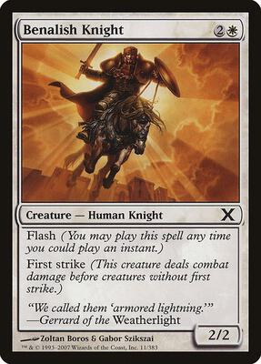 Benalish Knight card from 10th Edition