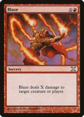 Blaze card from 10th Edition