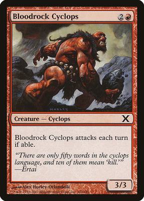 Bloodrock Cyclops card from 10th Edition