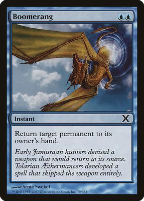 Boomerang card from 10th Edition