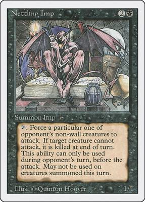 Nettling Imp card from Revised Edition