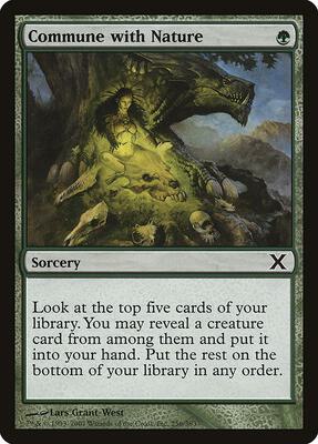 Commune with Nature card from 10th Edition