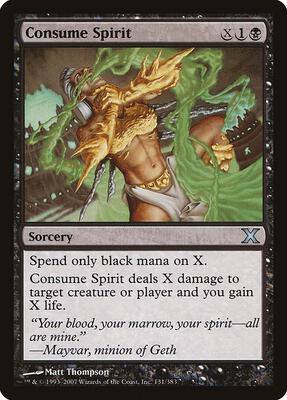 Consume Spirit card from 10th Edition