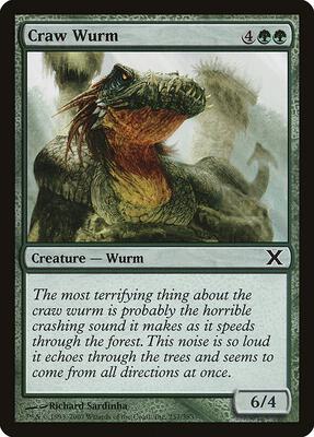 Craw Wurm card from 10th Edition