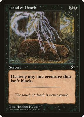 Hand of Death card from Portal Second Age