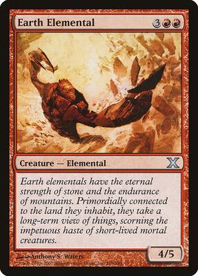 Earth Elemental card from 10th Edition