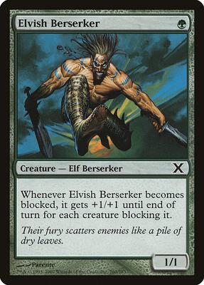 Elvish Berserker card from 10th Edition
