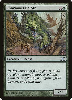 Enormous Baloth card from 10th Edition
