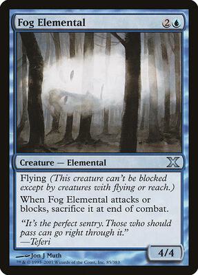 Fog Elemental card from 10th Edition
