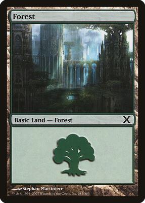 Forest (383) card from 10th Edition