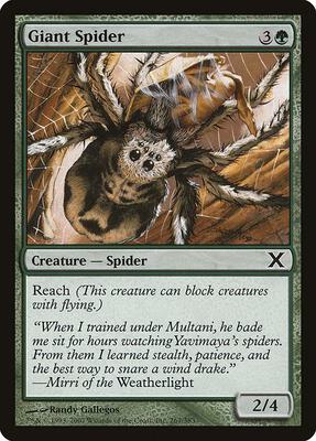 Giant Spider card from 10th Edition