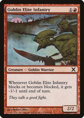 Goblin Elite Infantry card from 10th Edition