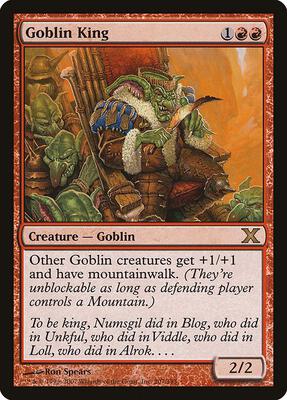 Goblin King card from 10th Edition