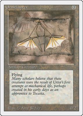 Ornithopter card from Revised Edition