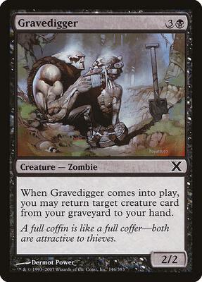 Gravedigger card from 10th Edition